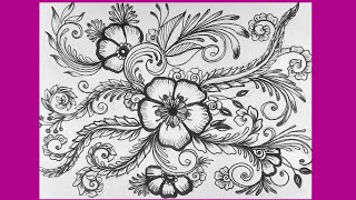 Zentangle Art for Beginners | Easy Zentangle Patterns #arttutorial #zendoodle #stressrelief #youtube