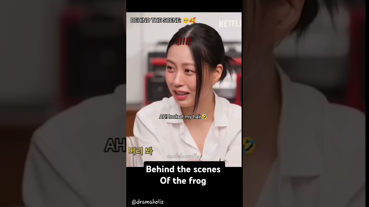 Behind the scenes of the frog..😂 