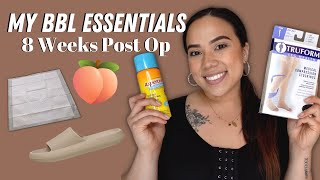 MY BBL ESSENTIALS *WHAT YOU ACTUALLY NEED!* | MY BBL JOURNEY | 8 WEEKS POST OP | KRISTEN MARIE