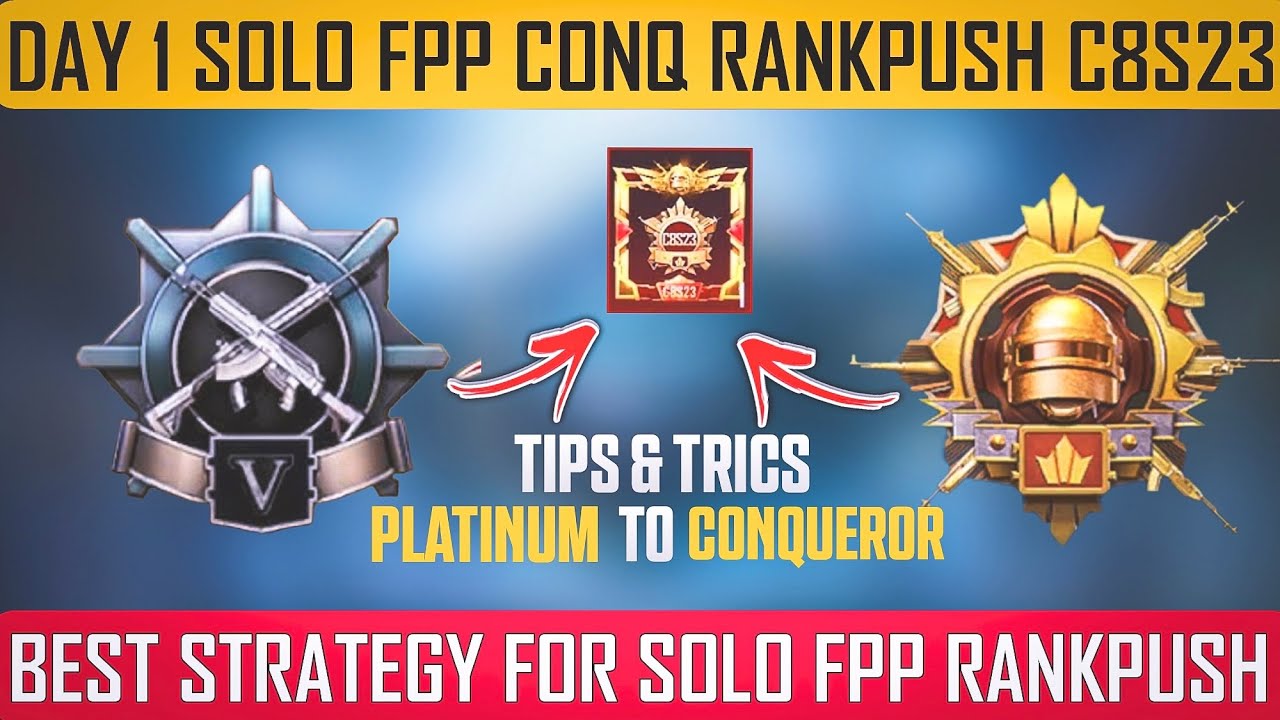 Solo fpp rank push C8S23 | Solo fpp conqueror Tips 