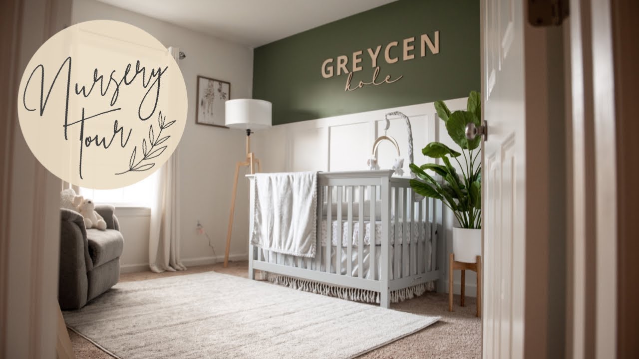 BABY BOY NURSERY TOUR | BOHO, SIMPLE, ORGANIC NURSERY 🌿🐘