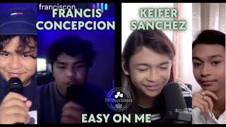 Francis and Keifer- Easy On Me Duet live on Kumu #KeiferSanchez #FrancisConcepcion