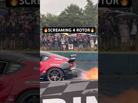 Wild 4 Rotor Burnout🔥Adam LZ #rotary #burnout #supra #jdm #viral