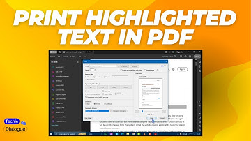 How to Print Highlighted Text in a PDF