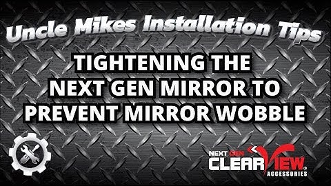 Tightening 3 Components on the Next Gen Mirror to Reduce Mirror Shake