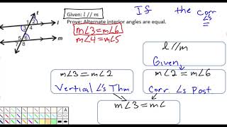 Celebrity [Angles Pair Relationships] Day 7: Proving Alternate and Same-Side Interior Angles Net Worth