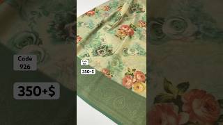 Soft Silk Shining Saree With Floral Print With Rich Weaving Pallu & Contrast Weaving Blouse