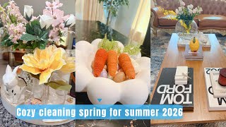 Cozy ✨cleaning ✨spring for summer 🪴2026 #motivation #momlife #decoration