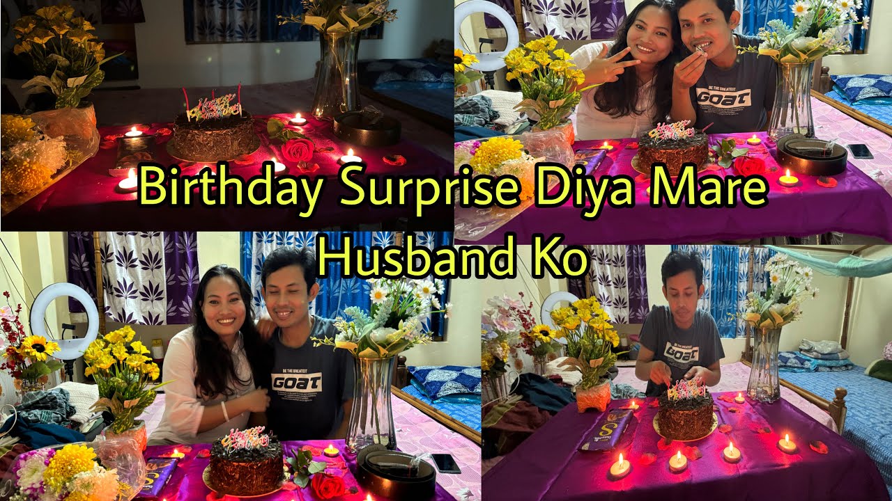Birthday Surprise Diya Mare Husband Ko 