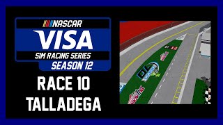 ROBLOX NASCAR Visa Sim Racing Series Season 12 Race 10 @ Talladega