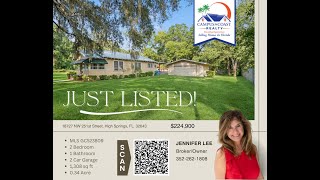 This beautiful vintage cracker style home sits on a spacious .34 acre lot in High Springs, Florida.
