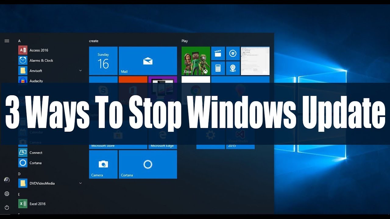3 Ways To Stop Windows Update - How To Stop Windows 10 Update (Urdu ...