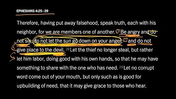 How Does Anger Give Place to the Devil? Ephesians 4:25–29, Part 5