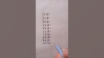 Table of 18 with trick#art #youtubeshorts #shorts #tables