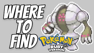 Catching Registeel (Pokemon Ruby)