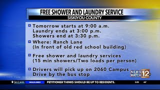 Free shower and laundry service being offered in Siskiyou County