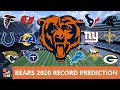 Chicago Bears 2020 Record and Schedule Predictions For Every Game On Chicago's 16-Game Schedule