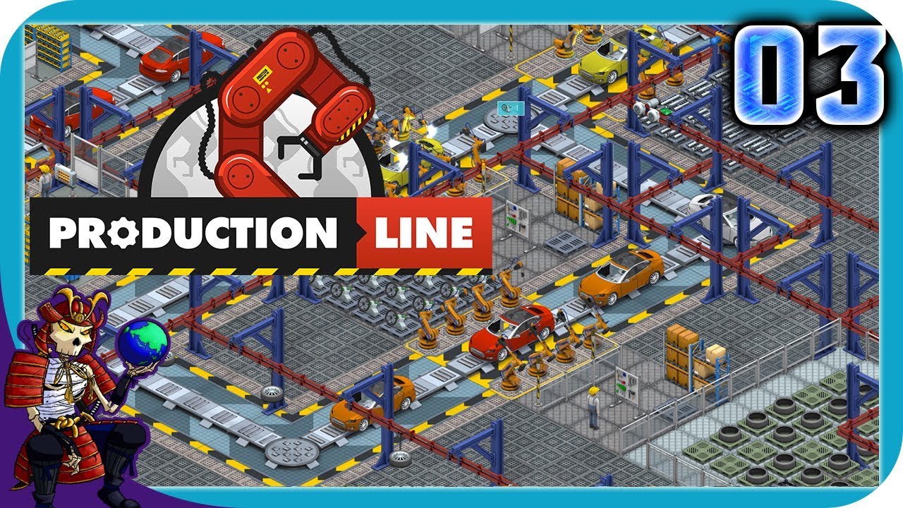 PRODUCTION LINE 3 Car Factory Simulation Game Let's Play
