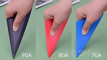 3 Pcs Triangle Multi-Edge Tint Tool l Wrap Corner Squeegee Kit, 3 Hardness Plastic Contour Scraper