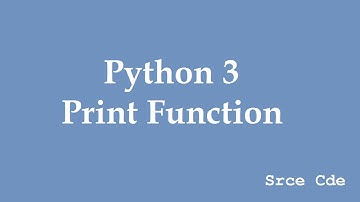 Python 3: Print Function