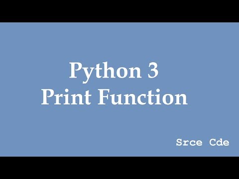 Python 3: Print Function
