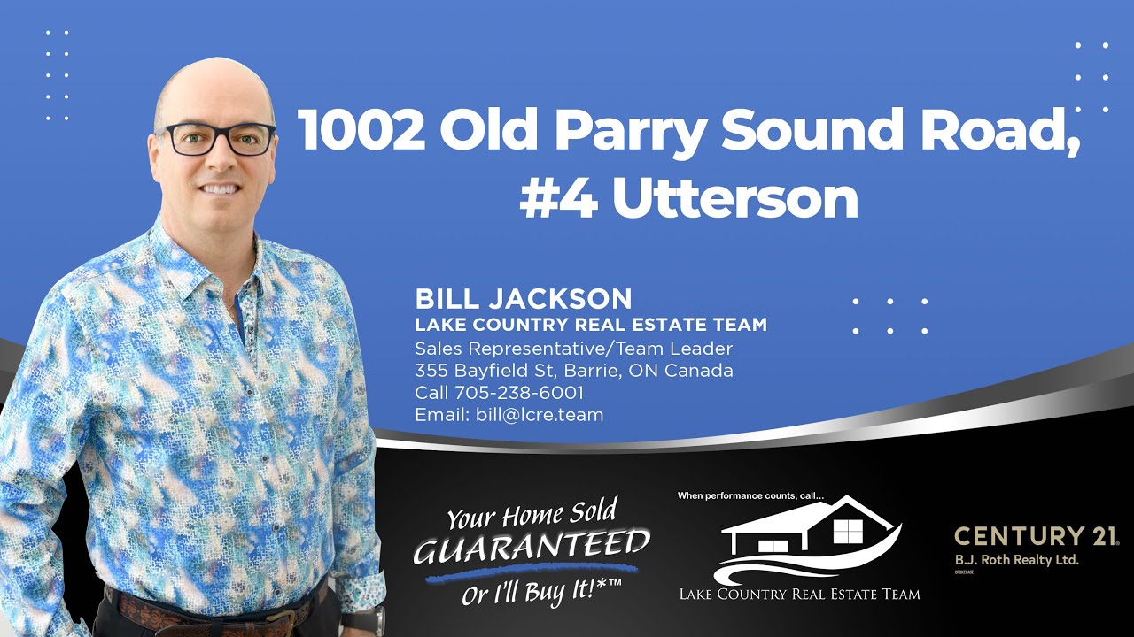 1002 Old Parry Sound Road, 4 Utterson NEW LISTING YouTube