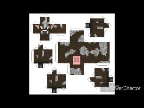 Animais do Minecraft em Papercraft