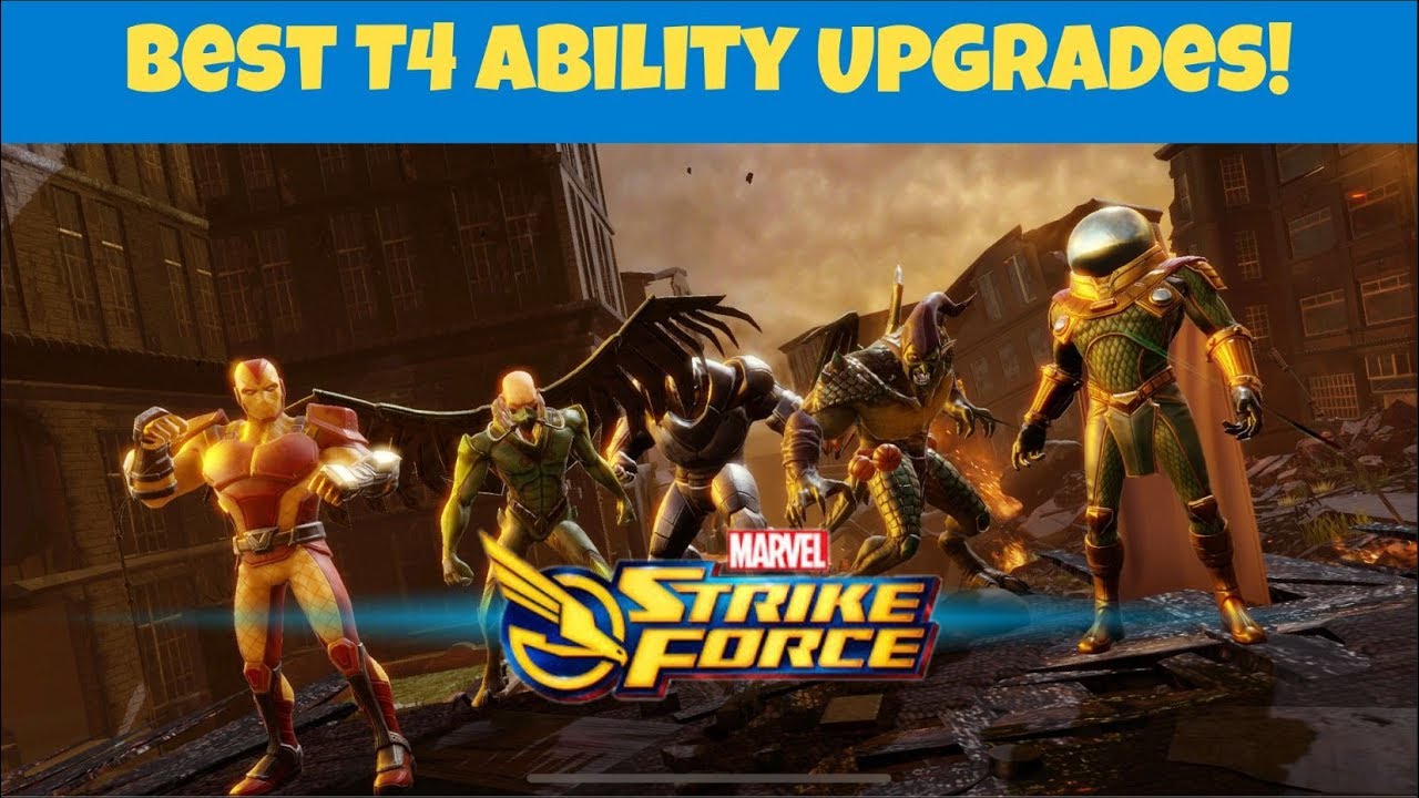 Best Sinister Six Ability Upgrades Marvel Strike Force YouTube