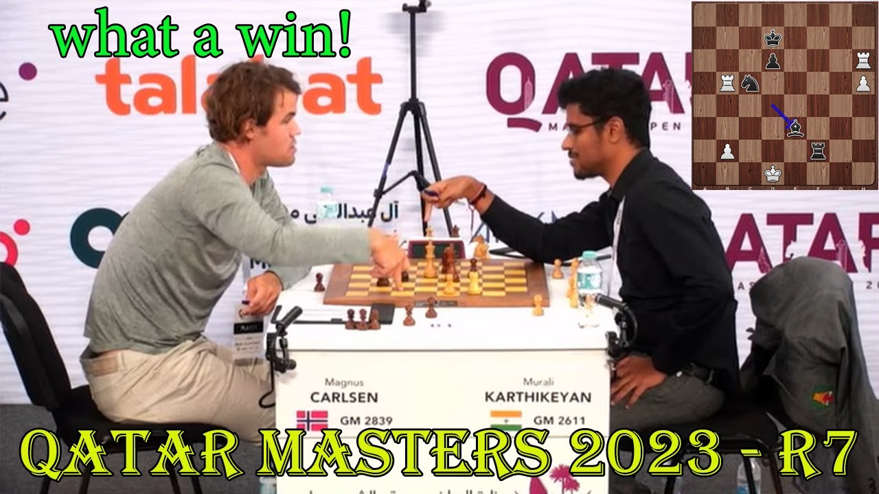 Chess champion Magnus Carlsen top after first round of  Qatar Masters Championship