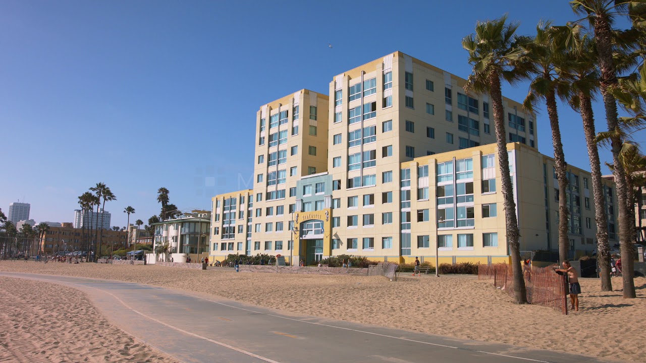 California Venice Beach Hotel Stock Footage - YouTube