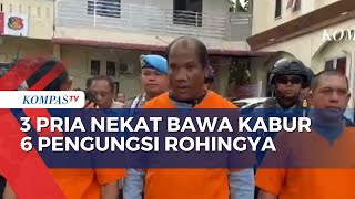 Polisi Tangkap 3 Warga Aceh yang Bawa Kabur 6 Pengungsi Rohingya