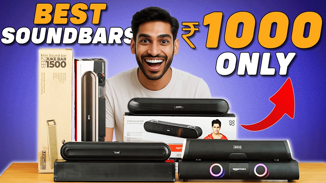 NEW LAUNCH🔥Best Soundbar Under 1000🔥Best Soundbar 2025🔥Top 5 Best Soundbar Under 1000