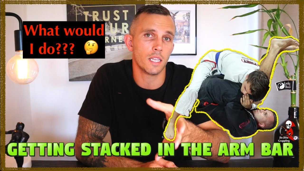 Getting stacked in the arm bar How I deal with it YouTube