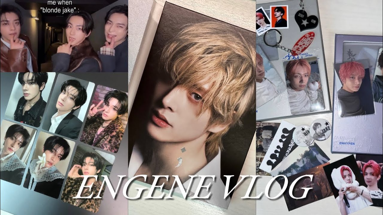 [ENGENE VLOG] me when “blonde jake” : 🫰👁️🫦👁️🫰 | 반택깡 | 앨범깡 | 포카깡 | 비공굿 | 희승생카 | 엔진로그 | 젴프