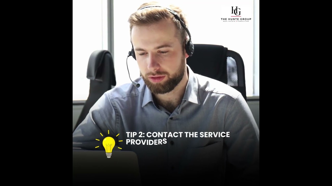 How do you coordinate utility transfers with the seller and the service providers