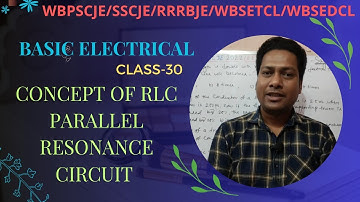WBPSC JE 2022/Basic Electrical 30/Concept of RLC Parallel Resonance Ckt/@techeraburdwan