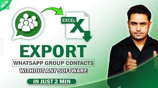 How to export whatsapp group contacts without any software | whatsapp group members to excel csv screenshot 5