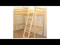 Best Observe British Review! SHORT Length Loft Bunk Bed - 85cm by 175cm wooden high sleeper bunkb..