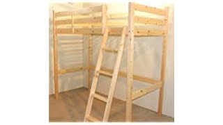 Best Observe British Review! SHORT Length Loft Bunk Bed - 85cm by 175cm wooden high sleeper bunkb..