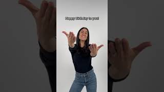 Happy Birthday to you in ASL! | Birthday Song | The ASL Shop