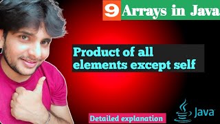 9) Product of Array Except self @vivekpandey.rajan. #java #education #problem #solving Vivek Pandey