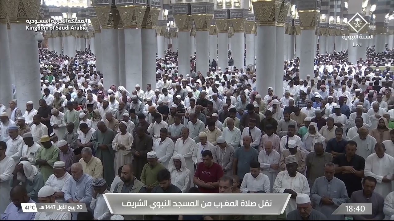 صلاة المغرب للشيخ عبدالباري الثبيتي 20 ربيع الأول 1447هـ‏