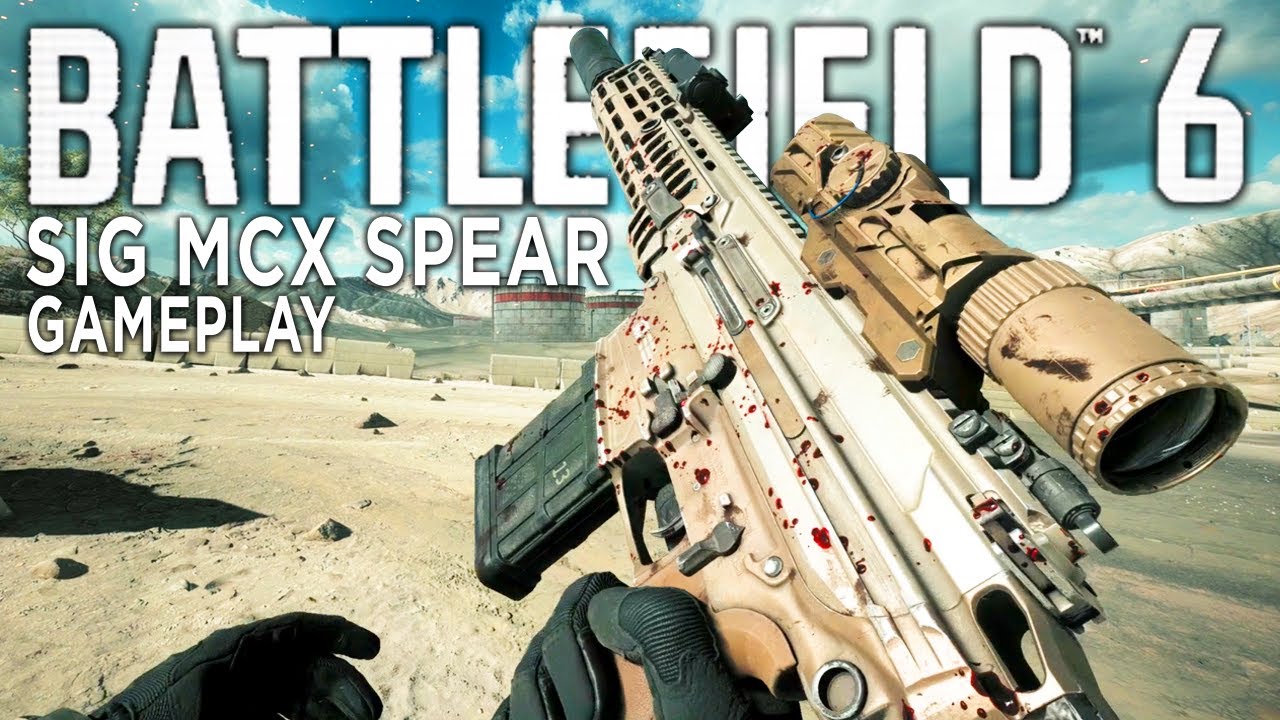 U.S. Army SIG MCX SPEAR Loadout in Battlefield 6 Multiplayer Gameplay