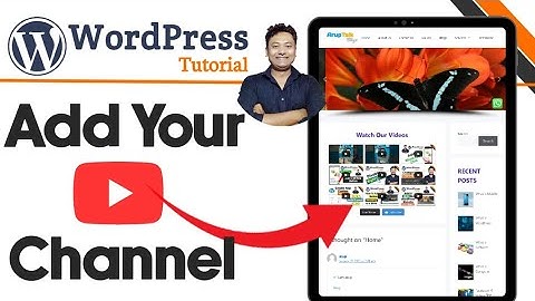 How to Add Your YouTube Channel in WordPress Website for Free | WordPress Tutorial