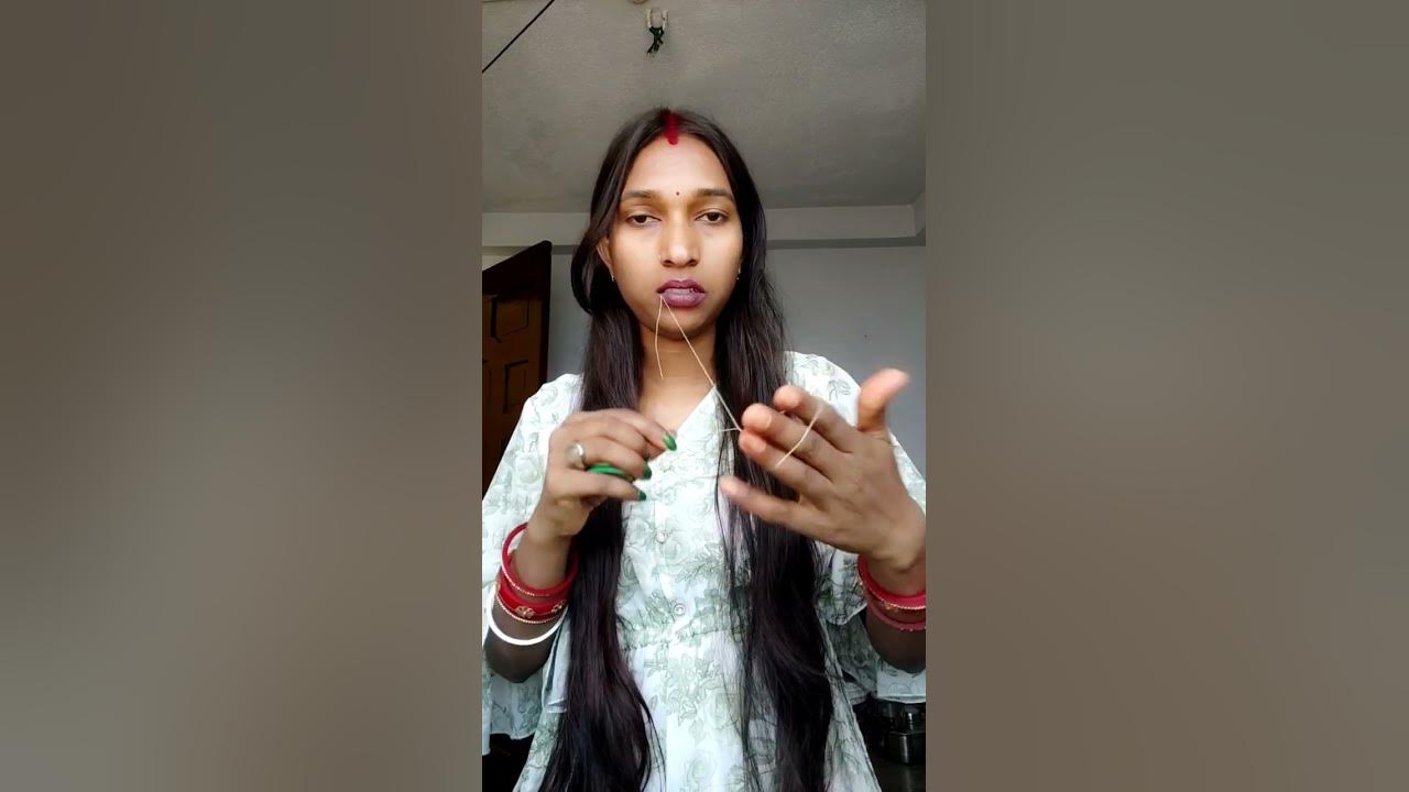Threading dhaga kaise chalaye/threading dhaga chalana practice/shorts