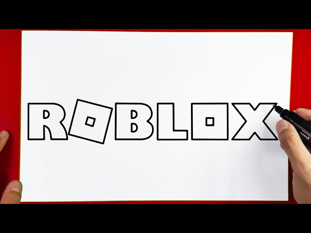 How to Draw Roblox Logo Easy 