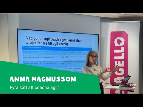 #20 Fyra sätt att coacha agilt ☕Torsdagsfika med Anna Magnusson