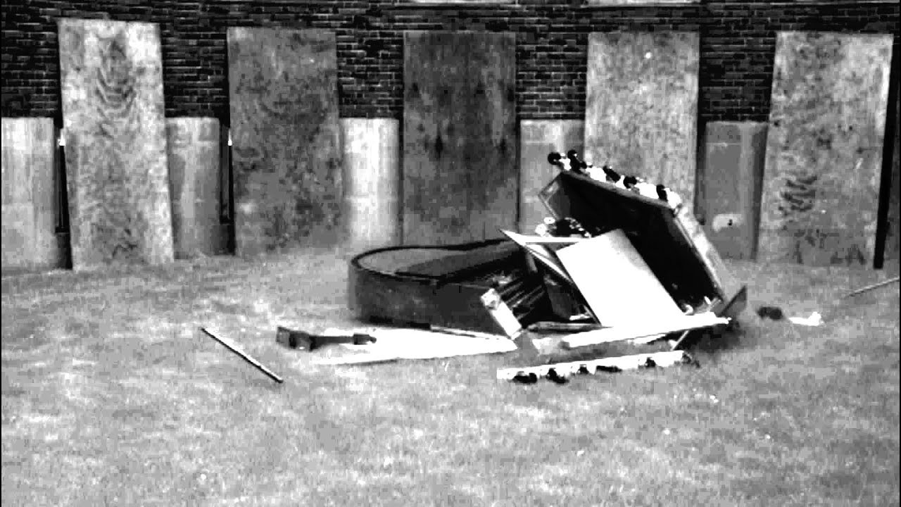 Baker House Piano Drop 2012 Slow Mo YouTube