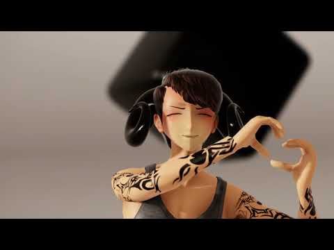 MMD Happy Synthesizer Self Model Test 100Subs Special 