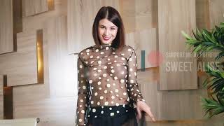 4K Sweet Alise Office Hose Try On Fishnet Tights And Lingerie Try On Haul Review